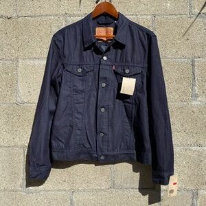 Levi's Slim Trucker Jacket / Shirt Vintage Style - color Navy - size L